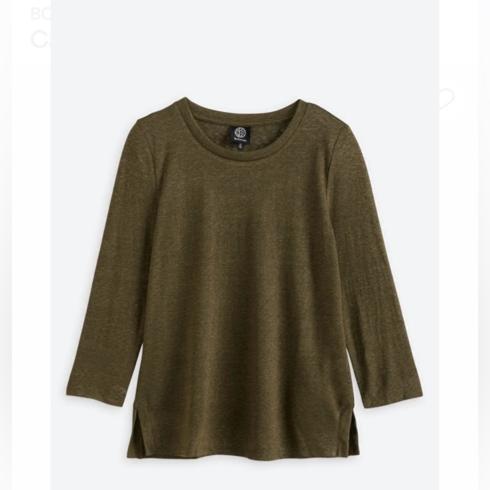 Bobeau Caty Side Slit Knit Top